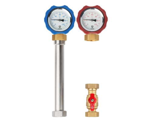 Насосная группа прямого контура 1"x3/4" VIEIR без насоса НЕРЖ