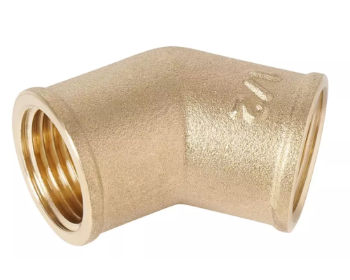 Уголок 45 градусов латунь 1/2" вн. -вн. VIEIR V33FF-45