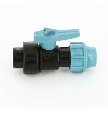 Компрессионный шаровый кран 20x1/2" вн. Unidelta