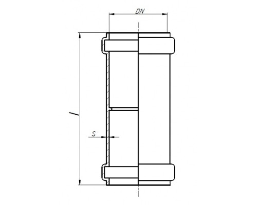 Муфта двойная наружной канализации 110 Ostendorf KGMM