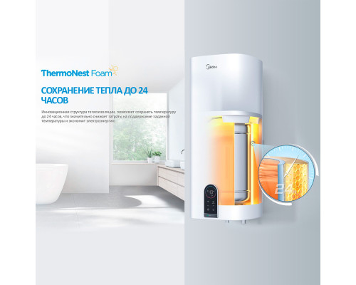 Электрический накопительный водонагреватель Midea MWH50-20SQD-OCEAN