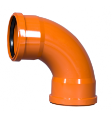 Отвод радиальный двухраструбный наружной канализации 110x87 Ostendorf  KGBD 2М SW