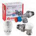 Термоcтатический комплект радиаторных кранов 1/2" Giacomini R470FX023, осевой