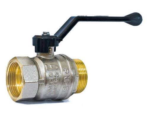 Кран шаровый 1 1/2" нар.-вн. ручка PN40, LD