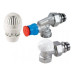 Термоcтатический комплект радиаторных кранов 1/2" Giacomini R470FX023, осевой