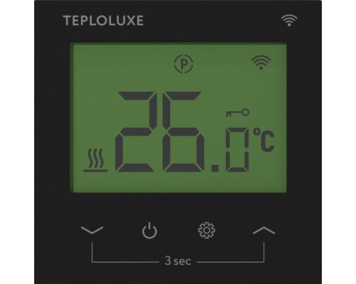 Терморегулятор электронный Теплолюкс Pontus wi-fi черный Spase