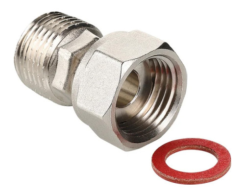Полусгон никелированный прямой с накидной гайкой 1/2" НР ВР VIEIR VRDN7-1515