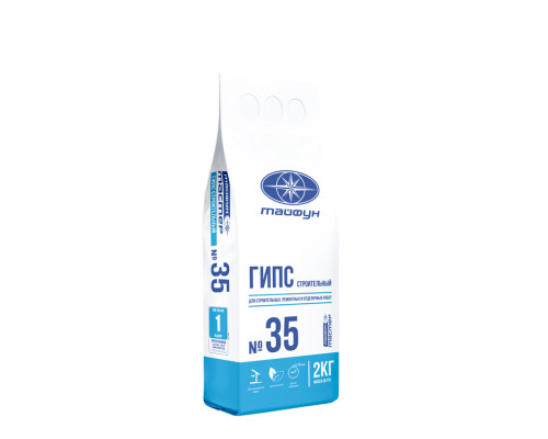 Гипс строительный» Тайфун Мастер №35 2 кг