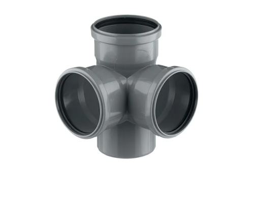 Крестовина 110х110х110х87 двухплоскостная Ostendorf HTED для внутренней канализации