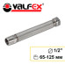 Подводка редукционная из нерж. стали сильфонного типа 1/2" г/ш (65-125 мм) VALFEX