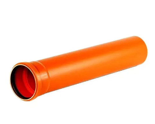 Труба наружной канализации НПВХ 160x1000 (4.0) Белполипластик