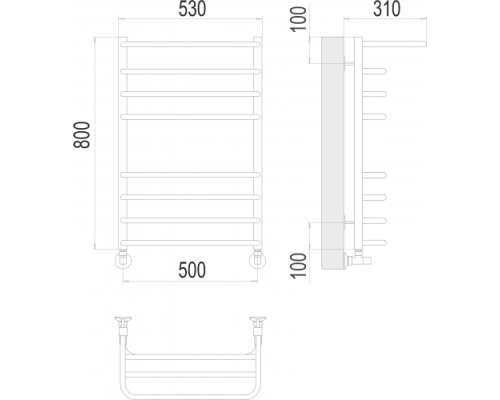 Полотенцесушитель Terminus «Арктур» П8 500х800