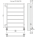 Полотенцесушитель Terminus «Контур» П6 500х700