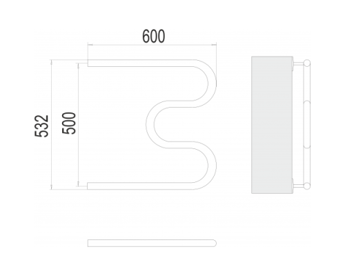 Полотенцесушитель Terminus М-образный 1