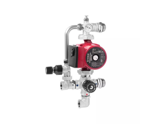 Насосно-смесительный узел с 4-х ходовым термостатическим клапаном, байпасом и перепускным клапаном ViEiR VR225